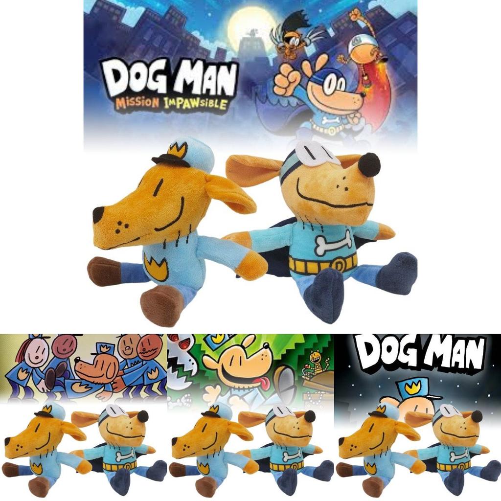 Adorable Dog Man Plush Toy Soft And Cozy Animal Figurine For Collectors And Kids