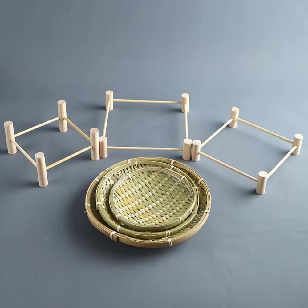 Decorative Basket Bamboo Dried Fruit Tray Woven Storage Baskets New Bamboo Basket Trays