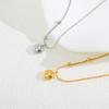 Korean Light Luxury Lucky Doudou Necklace Niche Gold And Silver Women'S Non-Fading Titanium Steel Collarbone Chain