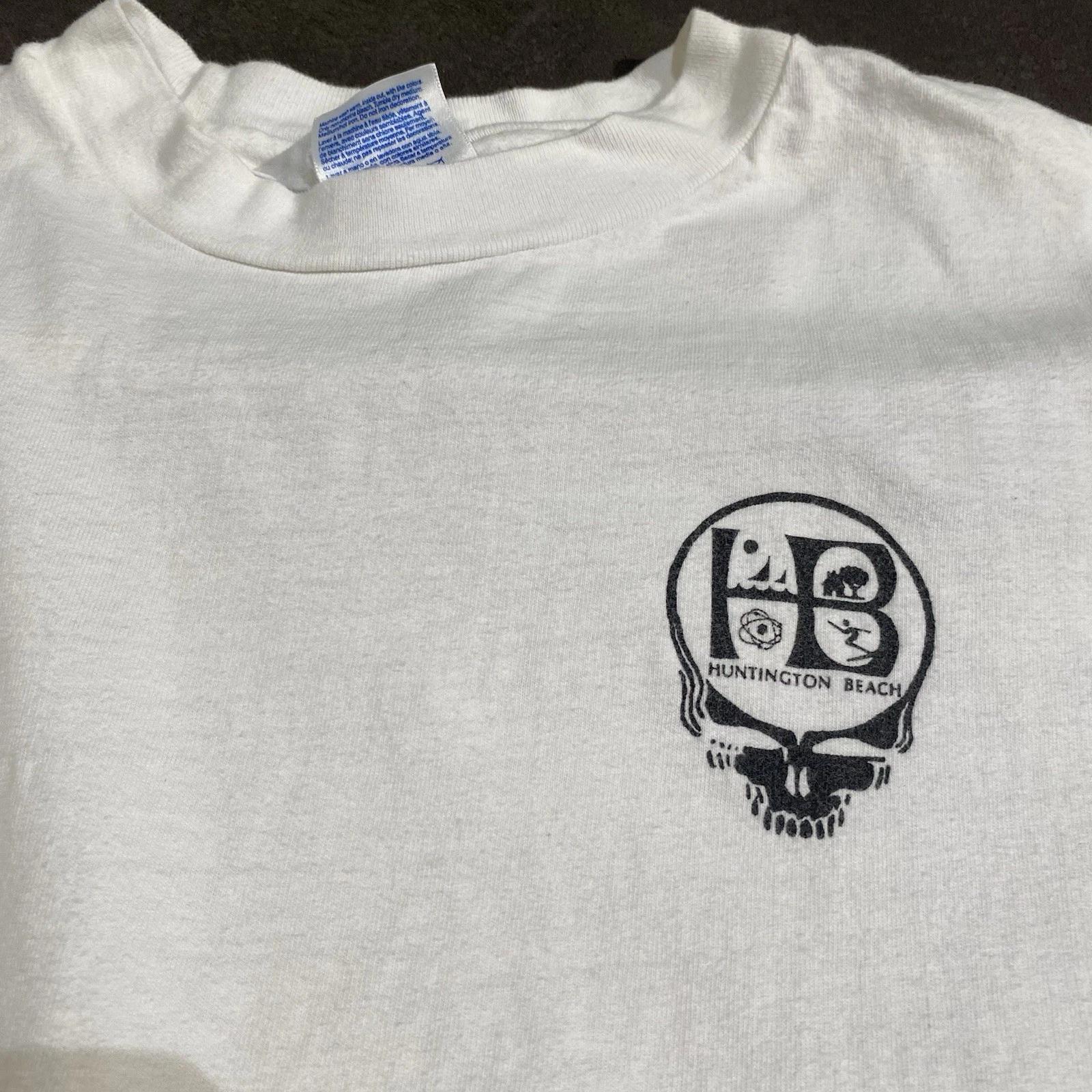 Vintage 90s 00s Grateful Dead Dead On The Wall Huntington Beach T Shirt Art XL 4XL