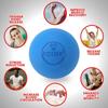 Massage Ball 6.3cm Fascia Ball Lacrosse Ball Yoga Muscle Relaxation Pain Relief Portable Physiotherapy Ball Jaw Exerciser Ball