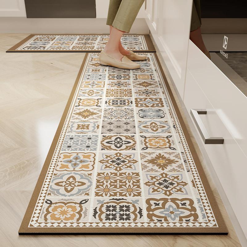 Diatomite Clay Kitchen Carpet Anti-slip Oil-proof Water-absorbent Floor Door Anti-stain Wash-free Mat Home Decoration