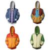 Avatar Der Herr der Elemente Hoodie Cosplay Kostüm Mit Hellem Aufdruck Und Reißverschluss Für Männer Frauen Und Jugendliche