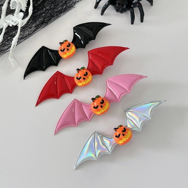 1PC Friendly Bat Shaped Hairpin For Gothic Fashion Dark Theme Parties Comfortable Costume Accessories