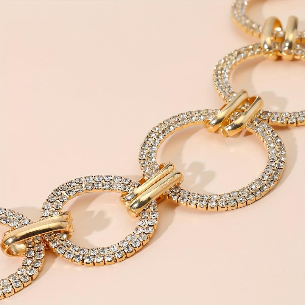 Ladies' Fashionable Circular Waist Chain, Simple Chain Waist Belt, Versatile Dress Waist Cinching Decoration, Personalized Trendy Accessories.