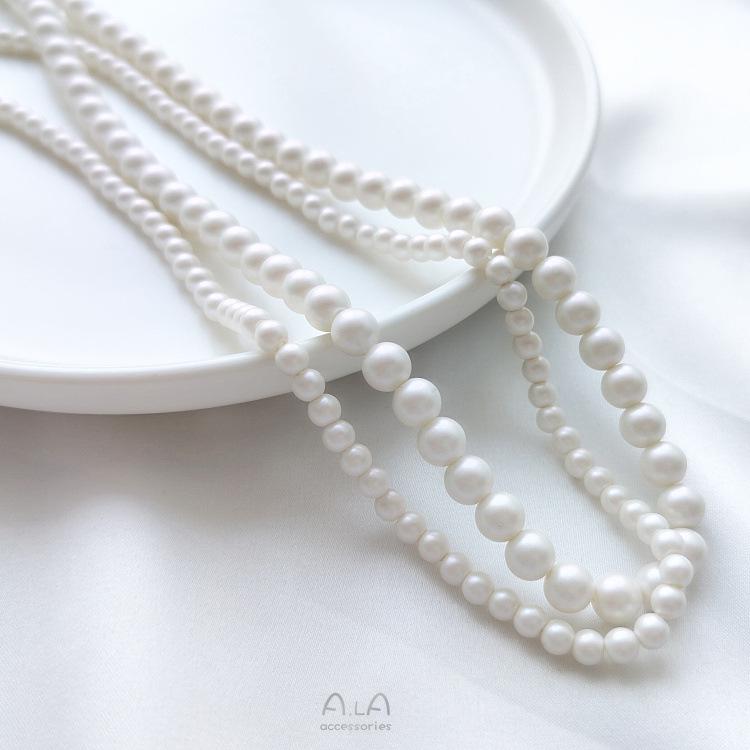 Austrian Imitation Pearl Matte Beads - DIY Jewelry Accessories for Bracelets & Necklaces