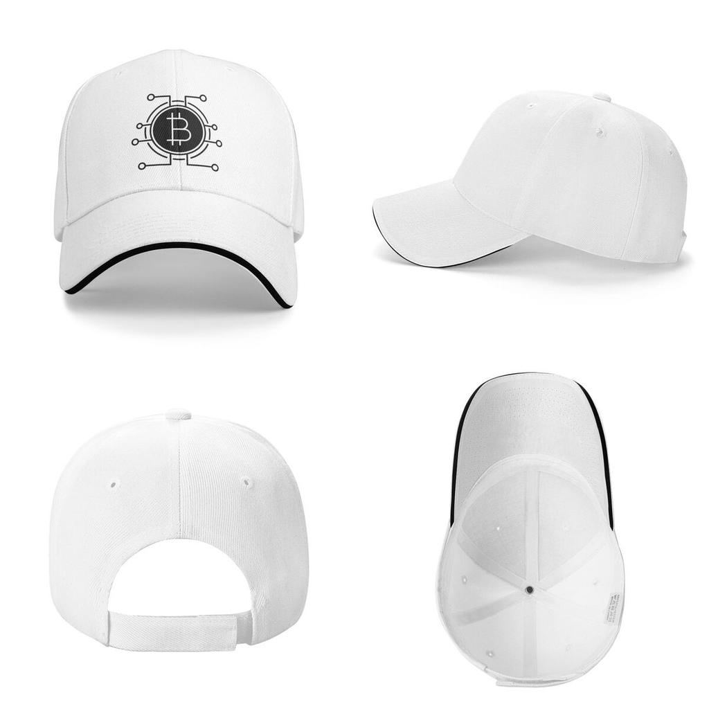 Unisex Baseball Hats Bitcoin Icon Cryptocurrency Art Outdoor Streetwear Summer Sports Baseball Caps Hip Hop Cap Casquette Hats
