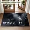 Crystal Velvet Square Rug Custom NameApache 207 Pattern Non Slip Home Floor Decor Rug