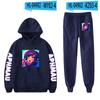 Merchandising Anime Aphmau Stampe Felpe Set Uomo Donna Tute Set Felpa Casual + Pantaloni Set 2pz Streetwear Felpe Oversize