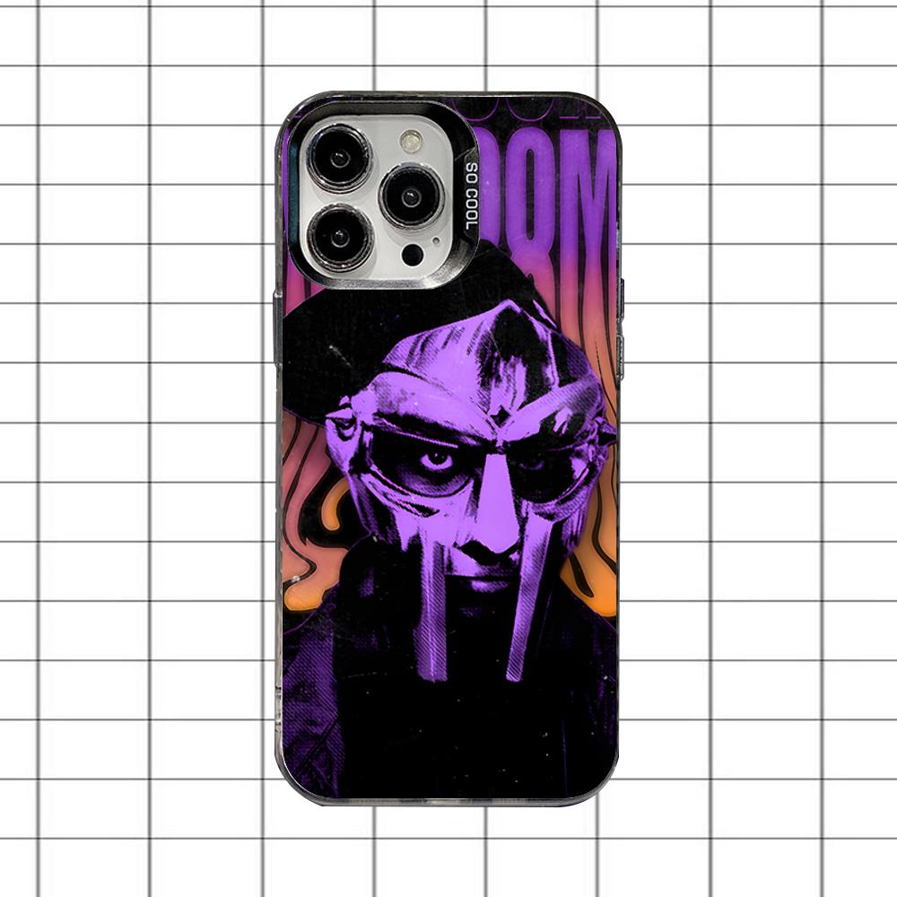 Etui Na Telefon Mf Doom Wielkimi Literami Dla iPhone 16,15,14,13,12,11,8,7,Pro,Max,Plus,Mini,XS,SE Odporne Na Upadki Czarne Matowe Twarde