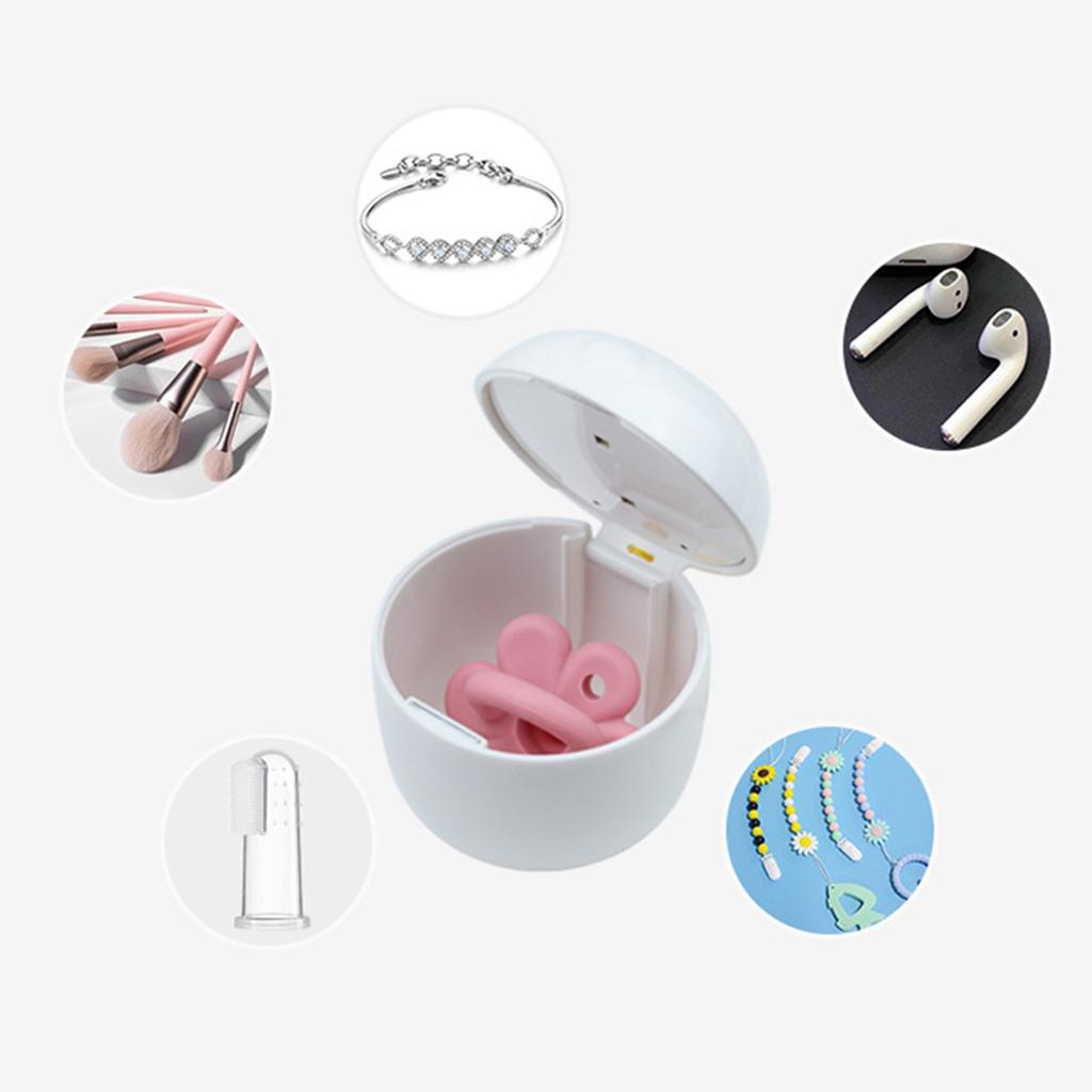 UV Pacifier Sterilization Box High Efficiency Long Standby Rechargeable Portable Mini Baby Nipple Disinfector