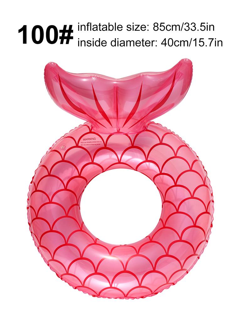 1PC Mermaid Tail Swim Ring, Cute and Fun Pool Float, Outdoor Pool and Beach Float, Party Float