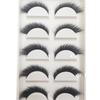 Natural 3D Mink False Eyelashes, Soft Wispy, Fluffy Eye Faux Lashes, Make Up Eyelash, Beauty Cat Cilios, 5 Pairs, 15 Styles
