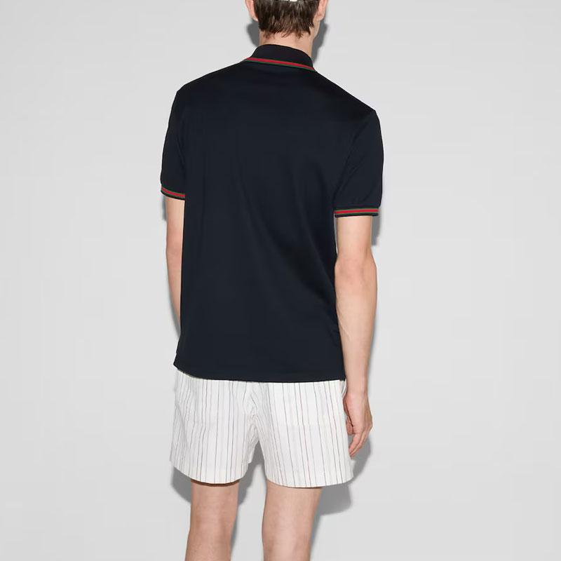 Gucci Logo Embroidered Short Sleeve Polo Shirt 795174-XJG5C-4330