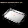 304 Stainless Steel Rectangle Tray Presentation Metal Food Serving Plate Rice Noodle Pan Home Dishes Storage Organizer