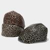 Unisex Beret Leopard Print Painter Hat British Cabbie Hat for Autumn Winter Flat Hat for Daily Wear Cabbie Hat