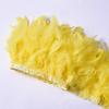 High-Quality Turkey Feather Edging, Colored Feathers, Fire Feather Edging For Weddings