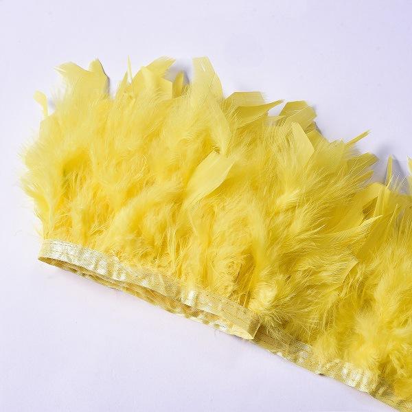 High-Quality Turkey Feather Edging, Colored Feathers, Fire Feather Edging For Weddings