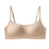 Xiaohongshu popular thin shoulder strap low neck foundation non-marking small chest gathering underwear women's no steel ring invisible bra cover