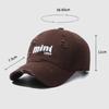 Letter Embroidery Cap Women's Spring Autumn Baseball Cap Ponytail Panama Cap Summer Men's Outdoor Hole Sunscreen Cap