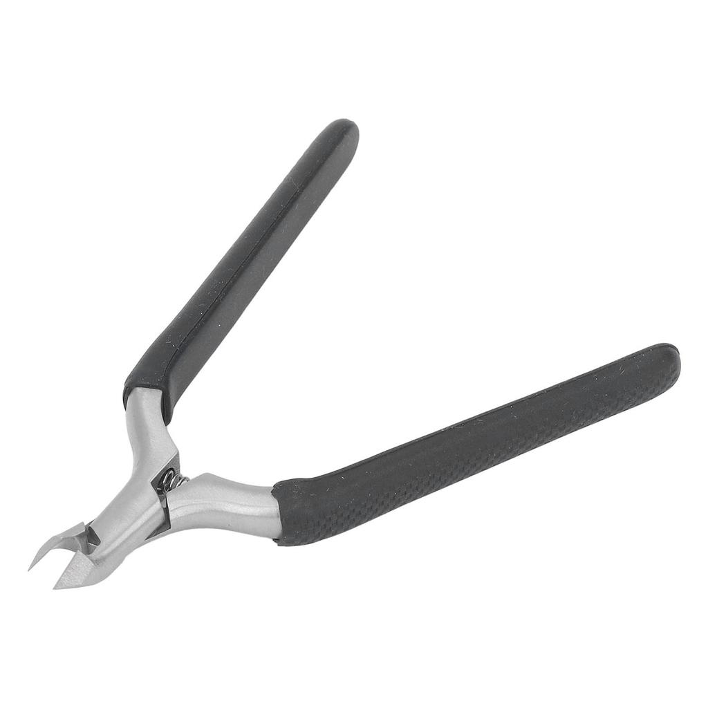 Professional Stainless Steel Cuticle Trimmer Dead Skin Remover Inline Spring Slip Resistant Cuticle Trimmer Black