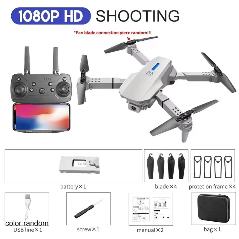 2025 E88 Dron RC Profesional HD 4K Cámara Gran Angular Helicóptero Plegable Quadcopter Aeronave Regalo para Niños Juguetes Por KBDFA