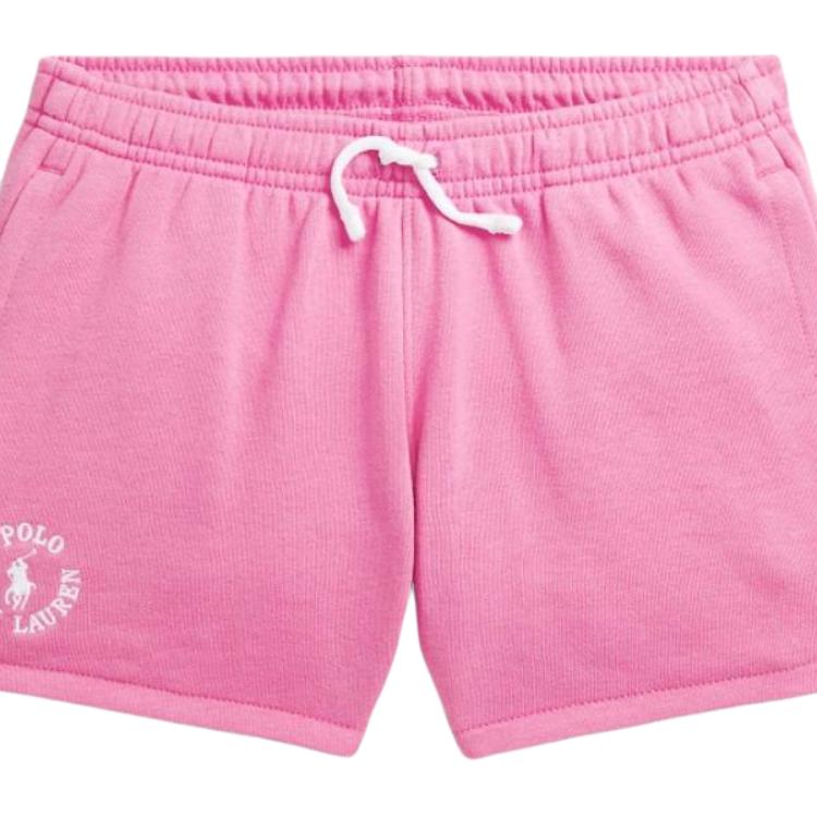 Polo Ralph Lauren Logo Elastic Drawstring Embroidered Shorts Kids shorts Pink CWPOSHOGBQ20096-650