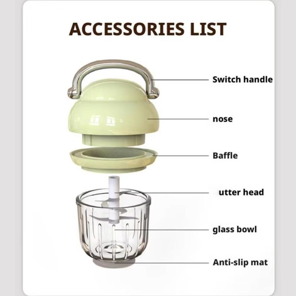 Efficient Multi-functional Meat Grinder Small Toddler Food Ginger Electric Grinder  Prepares