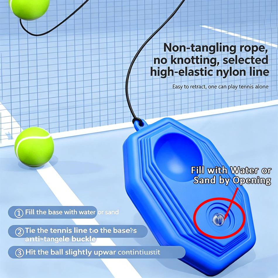 Hot Solo Tennis Trainer Rebound Ball Exercise Tennis Training Machine Sparring Device Tool Accessories Tennis Practice Trainer