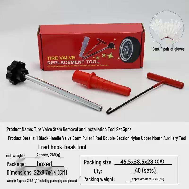 Tire Valve Stem Installation & Removal Tool Set Standard Set