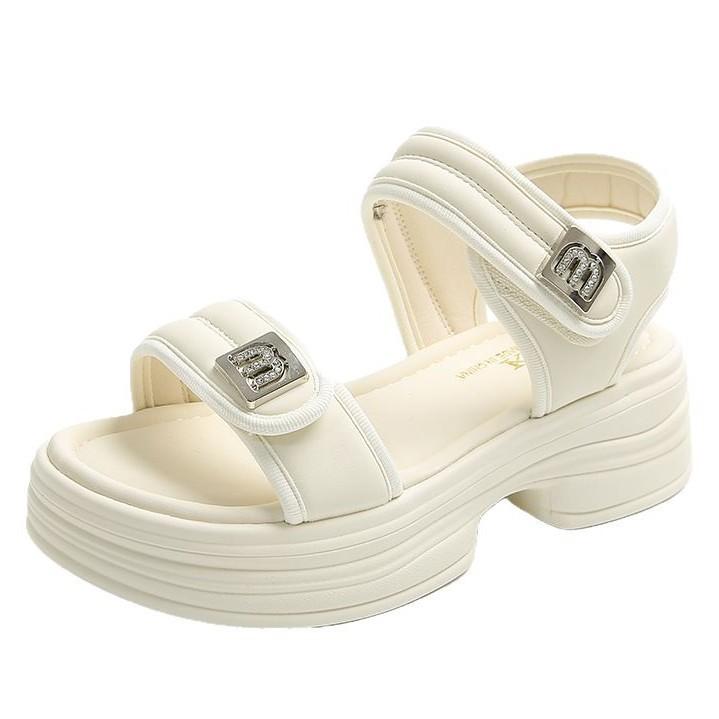 Sports Beach Shoes New Hundred Platform Sandals Women's Matching Heightening Skirt Summer Soft Sole 2025