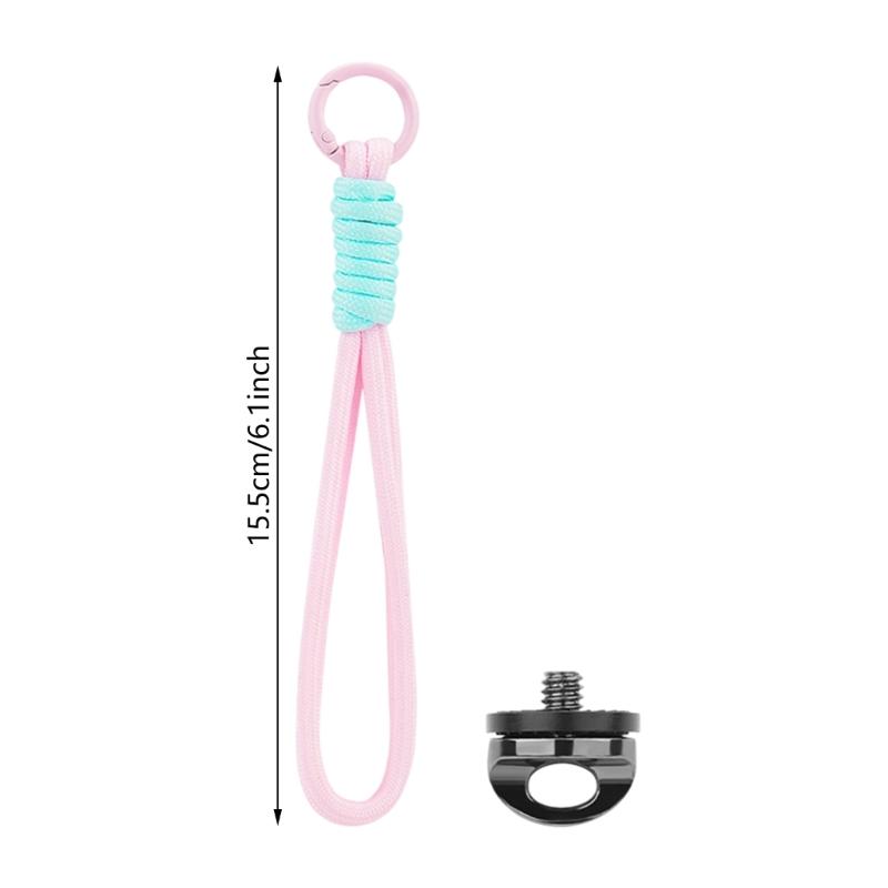 Handwoven Camera Lanyard Belt for Pocket 3/360 ONE X3 X4 Action Cameras Hand Rope Easy Quick Release Designing