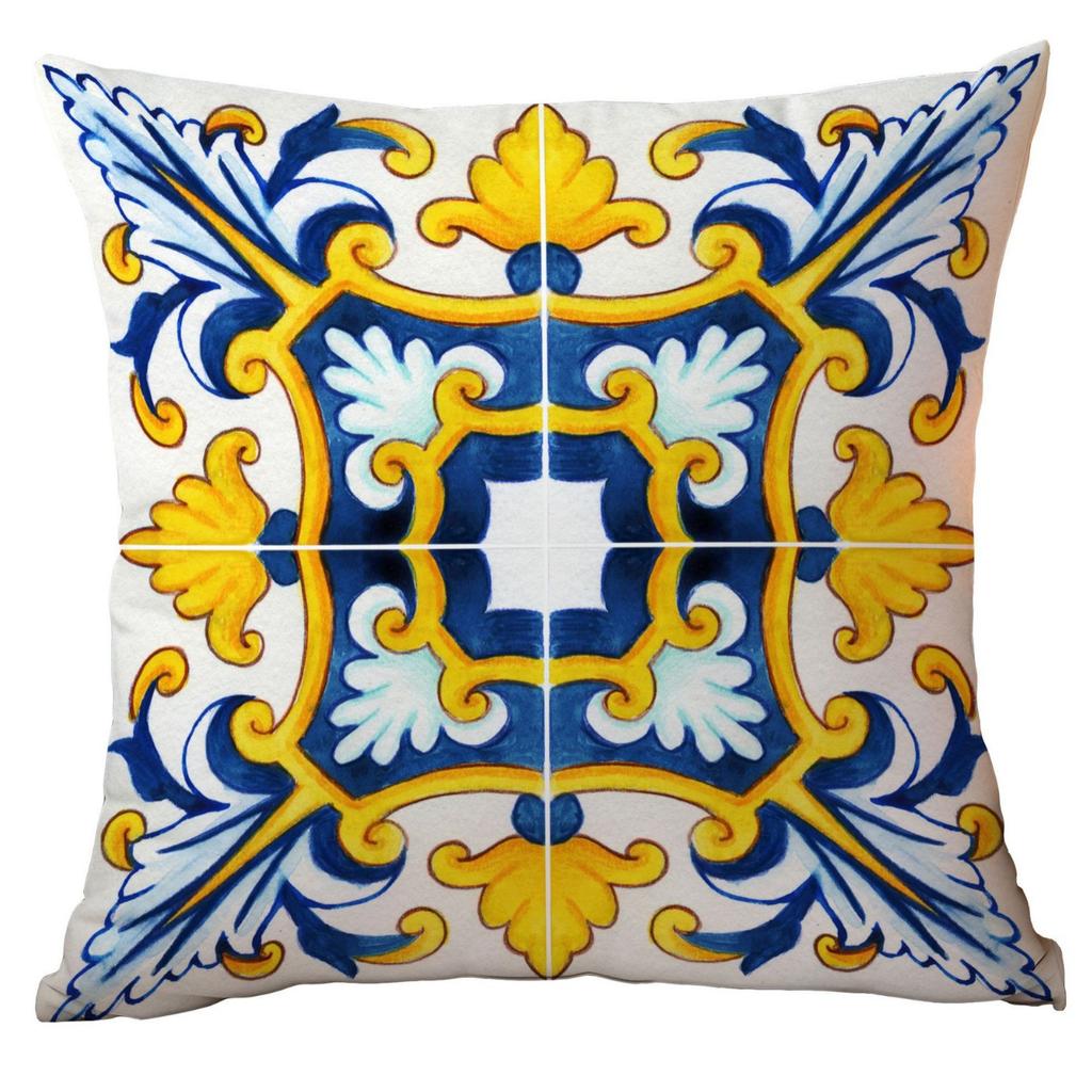 Geometric Summer Lemon Pillow Case Home Sofa Cushion Pillow Case