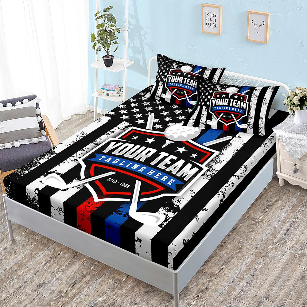 Three-Piece Mattress, Mattress Cover, Basketball, Baseball, Sports Decoration, Mattress Protective Cover.