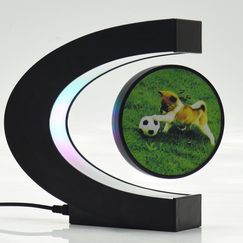 

Creative Magnetic Levitation Photo Frame Photo Album Light Display Item Practical Exquisite Gift Home Decoration Handicraft UK power supply