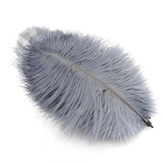 10Pcs Ostrich Feathers Decorative Vase Pluma Wedding Table Centerpieces Carnival Accessories DIY Creative Leisure Craft Supplies