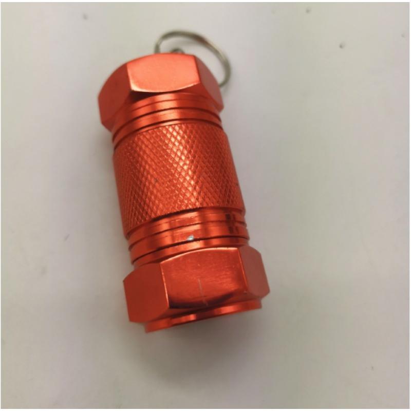 1PC Waterproof Sealed Aluminum Alloy Can Pill Medicine Storage Bottle Keychain Outdoor Emergency Medicine Storage Bottle