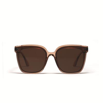Brille B343 Nieten Quadratisch Großes Gestell Trendiger Bügel Metall Sonnenbrille Damen-Sonnenbrille Trendig Herren