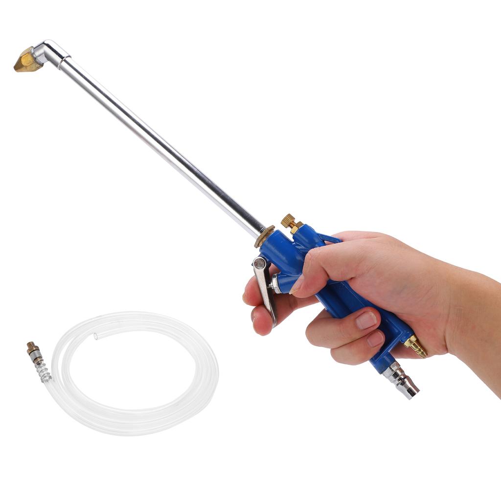 Car Washer Water Spray Gun Steel with 120cm 47in Long Hose Universal for Engine Oil Ducts
