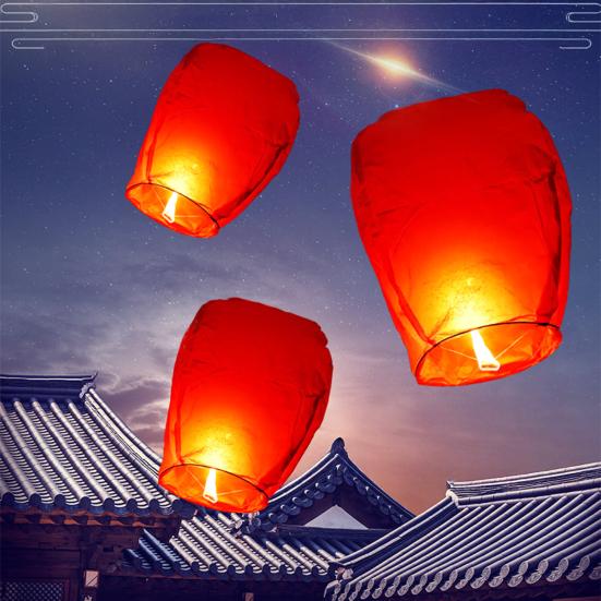 Yousheng 10 Pcs Paper Lanterns Large Chinese Lanterns To Write Messages Miniature Hot Air Balloons for Outdoor Events Celebrations