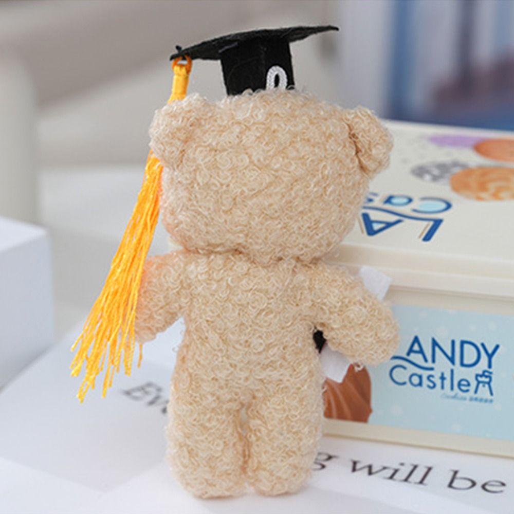 14cm Cute Stuffed Animal Doll Cartoon Graduation Bear Doll Doctor Bear Plush Toy Graduation