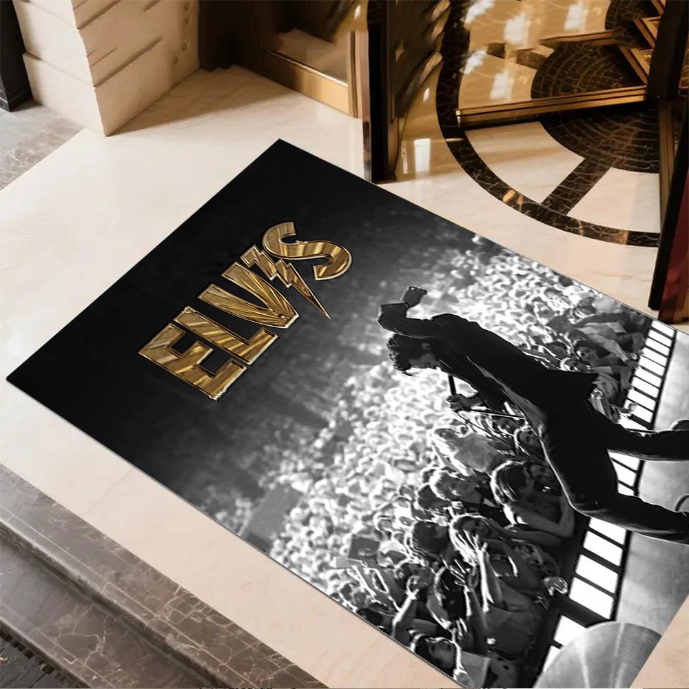 Elvis Presley Performance Carpet Design for Foyer Dormitory Decorate room Playrooms Antislip Carpet Anime Office Decor Perfect Gift for Women/Men
