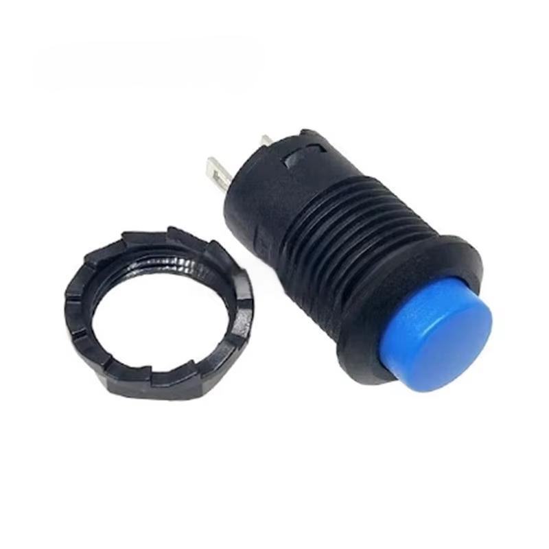 6pcs 12MM Lock Latching OFF- ON Push Button Switch Maintained Fixed Pushbutton Switches Self-Lock Button