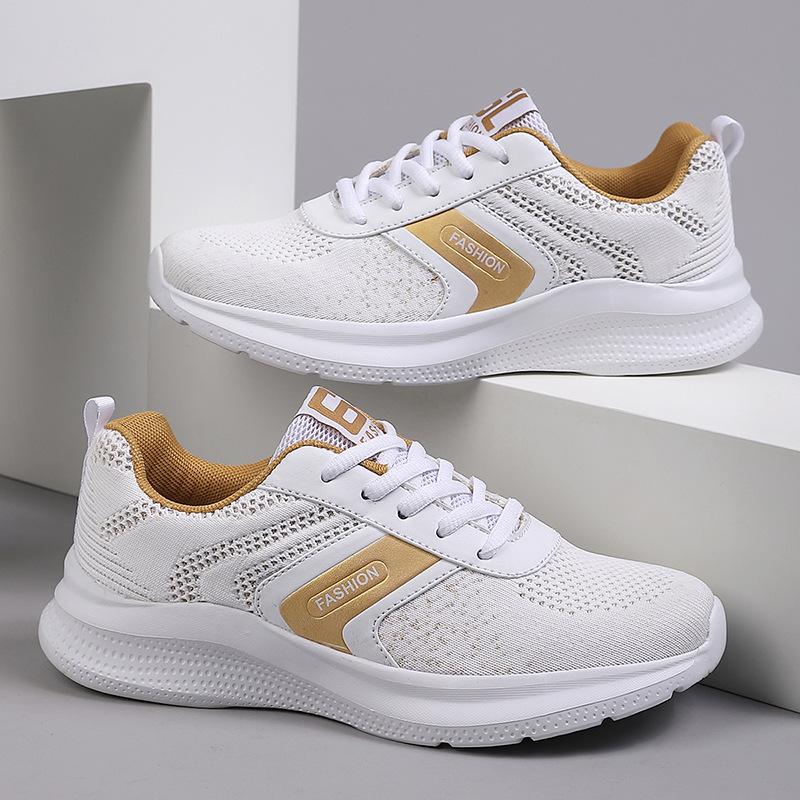 Shoes women's sports shoes summer breathable thin mesh running shoes mesh shoes women's breathable mesh flat bottom women's shoes thick sole