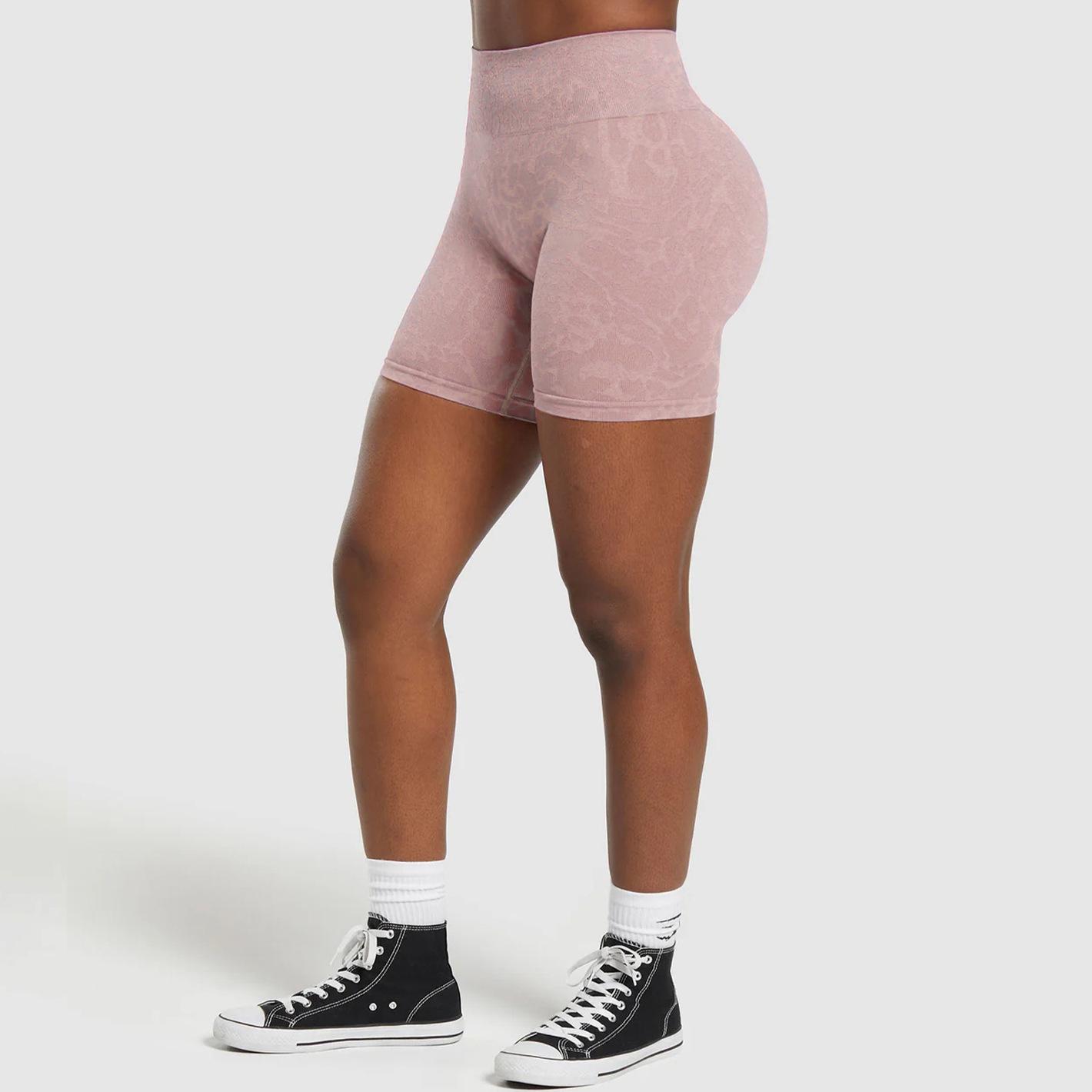 

Sports Shorts Breathable Yoga Pants Running Fitness Sports Fitness Yoga Shorts Outdoor L розовый