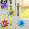 4 Pcs Acrylic Flowers Wall Decor Outdoor Spring Flower Wall Art Sculpture with Butterfly Bee Dragonfly for Backyard Yard Patio Fence Decor