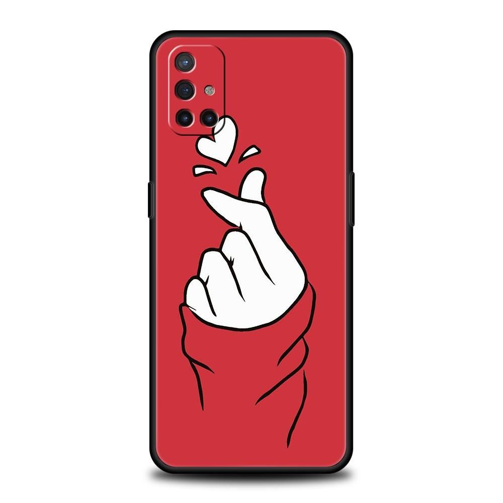 

Phone Case For Oneplus 13R 12R 10R 13 12 11 10T Nord N100 N10 Z N30 CE 3 2 2T Pro Lite 5G Soft TPU Cover Black White Love Kpop Nord 2T