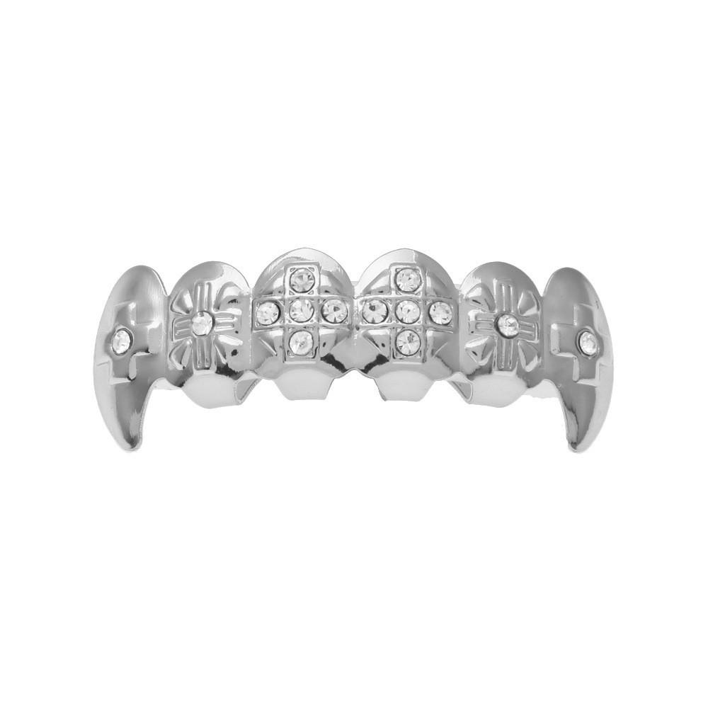 Factory Direct Jewelry Braces Diamond Plated Rap Braces Teeth Grills