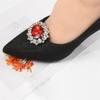 Fashion Shiny Metal Shoe Clips Rhinestones Crystal Charm Buckle Removable Bride Shoes Decoration High Heel