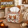 1pc Squirrel Acorn Oak Branch Tissue Box - Rustic Farmhouse Napkin Holder with Squirrel-Shaped Capable for Car, Kitchen, Tabletop Decor - Durable Napk